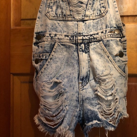 denim romper - Picture 2 of 5